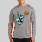 Long Sleeve Heather Colorblock Contender ™ Tee Thumbnail