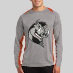 Long Sleeve Heather Colorblock Contender ™ Tee Thumbnail