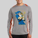 Long Sleeve Heather Colorblock Contender ™ Tee Thumbnail