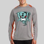Long Sleeve Heather Colorblock Contender ™ Tee Thumbnail