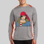 Long Sleeve Heather Colorblock Contender ™ Tee Thumbnail