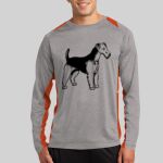 Long Sleeve Heather Colorblock Contender ™ Tee Thumbnail