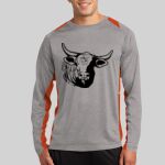 Long Sleeve Heather Colorblock Contender ™ Tee Thumbnail