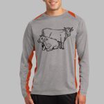 Long Sleeve Heather Colorblock Contender ™ Tee Thumbnail