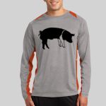 Long Sleeve Heather Colorblock Contender ™ Tee Thumbnail