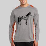 Long Sleeve Heather Colorblock Contender ™ Tee Thumbnail