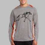 Long Sleeve Heather Colorblock Contender ™ Tee Thumbnail