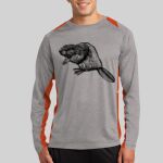 Long Sleeve Heather Colorblock Contender ™ Tee Thumbnail