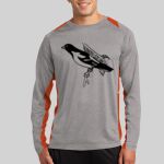 Long Sleeve Heather Colorblock Contender ™ Tee Thumbnail