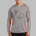 Long Sleeve Heather Colorblock Contender ™ Tee Thumbnail