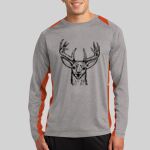 Long Sleeve Heather Colorblock Contender ™ Tee Thumbnail