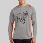 Long Sleeve Heather Colorblock Contender ™ Tee Thumbnail