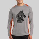 Long Sleeve Heather Colorblock Contender ™ Tee Thumbnail