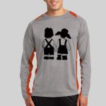 Long Sleeve Heather Colorblock Contender ™ Tee Thumbnail