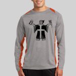 Long Sleeve Heather Colorblock Contender ™ Tee Thumbnail