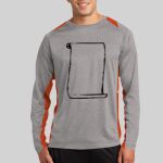 Long Sleeve Heather Colorblock Contender ™ Tee Thumbnail