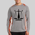Long Sleeve Heather Colorblock Contender ™ Tee Thumbnail