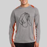 Long Sleeve Heather Colorblock Contender ™ Tee Thumbnail