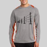 Long Sleeve Heather Colorblock Contender ™ Tee Thumbnail