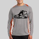 Long Sleeve Heather Colorblock Contender ™ Tee Thumbnail