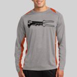 Long Sleeve Heather Colorblock Contender ™ Tee Thumbnail