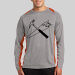 Long Sleeve Heather Colorblock Contender ™ Tee Thumbnail