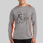 Long Sleeve Heather Colorblock Contender ™ Tee Thumbnail
