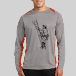 Long Sleeve Heather Colorblock Contender ™ Tee Thumbnail