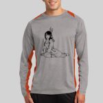 Long Sleeve Heather Colorblock Contender ™ Tee Thumbnail