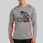 Long Sleeve Heather Colorblock Contender ™ Tee Thumbnail