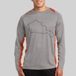 Long Sleeve Heather Colorblock Contender ™ Tee Thumbnail