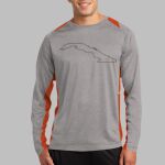 Long Sleeve Heather Colorblock Contender ™ Tee Thumbnail