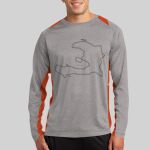 Long Sleeve Heather Colorblock Contender ™ Tee Thumbnail