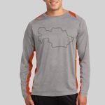 Long Sleeve Heather Colorblock Contender ™ Tee Thumbnail