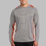 Long Sleeve Heather Colorblock Contender ™ Tee Thumbnail