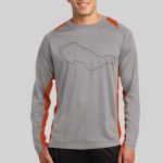 Long Sleeve Heather Colorblock Contender ™ Tee Thumbnail