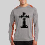 Long Sleeve Heather Colorblock Contender ™ Tee Thumbnail