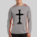 Long Sleeve Heather Colorblock Contender ™ Tee Thumbnail