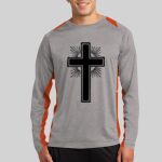 Long Sleeve Heather Colorblock Contender ™ Tee Thumbnail