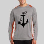 Long Sleeve Heather Colorblock Contender ™ Tee Thumbnail