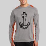 Long Sleeve Heather Colorblock Contender ™ Tee Thumbnail