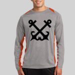 Long Sleeve Heather Colorblock Contender ™ Tee Thumbnail