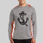 Long Sleeve Heather Colorblock Contender ™ Tee Thumbnail