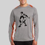 Long Sleeve Heather Colorblock Contender ™ Tee Thumbnail