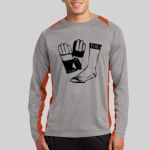 Long Sleeve Heather Colorblock Contender ™ Tee Thumbnail