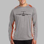 Long Sleeve Heather Colorblock Contender ™ Tee Thumbnail
