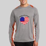 Long Sleeve Heather Colorblock Contender ™ Tee Thumbnail