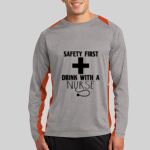 Long Sleeve Heather Colorblock Contender ™ Tee Thumbnail