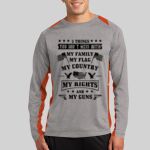 Long Sleeve Heather Colorblock Contender ™ Tee Thumbnail