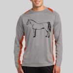 Long Sleeve Heather Colorblock Contender ™ Tee Thumbnail